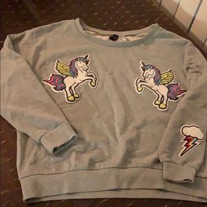 Grey Graphic Crewneck